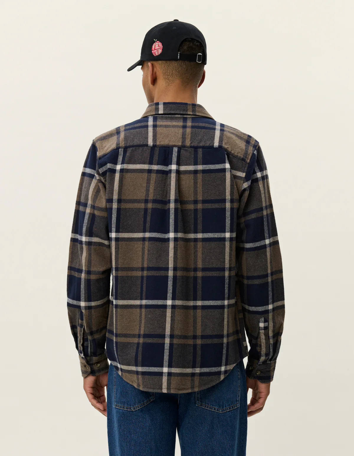 Les Deux miesten flanellipaita, JEREMY CHECK FLANNEL SHIRT Sininen Kuosi - Image 3