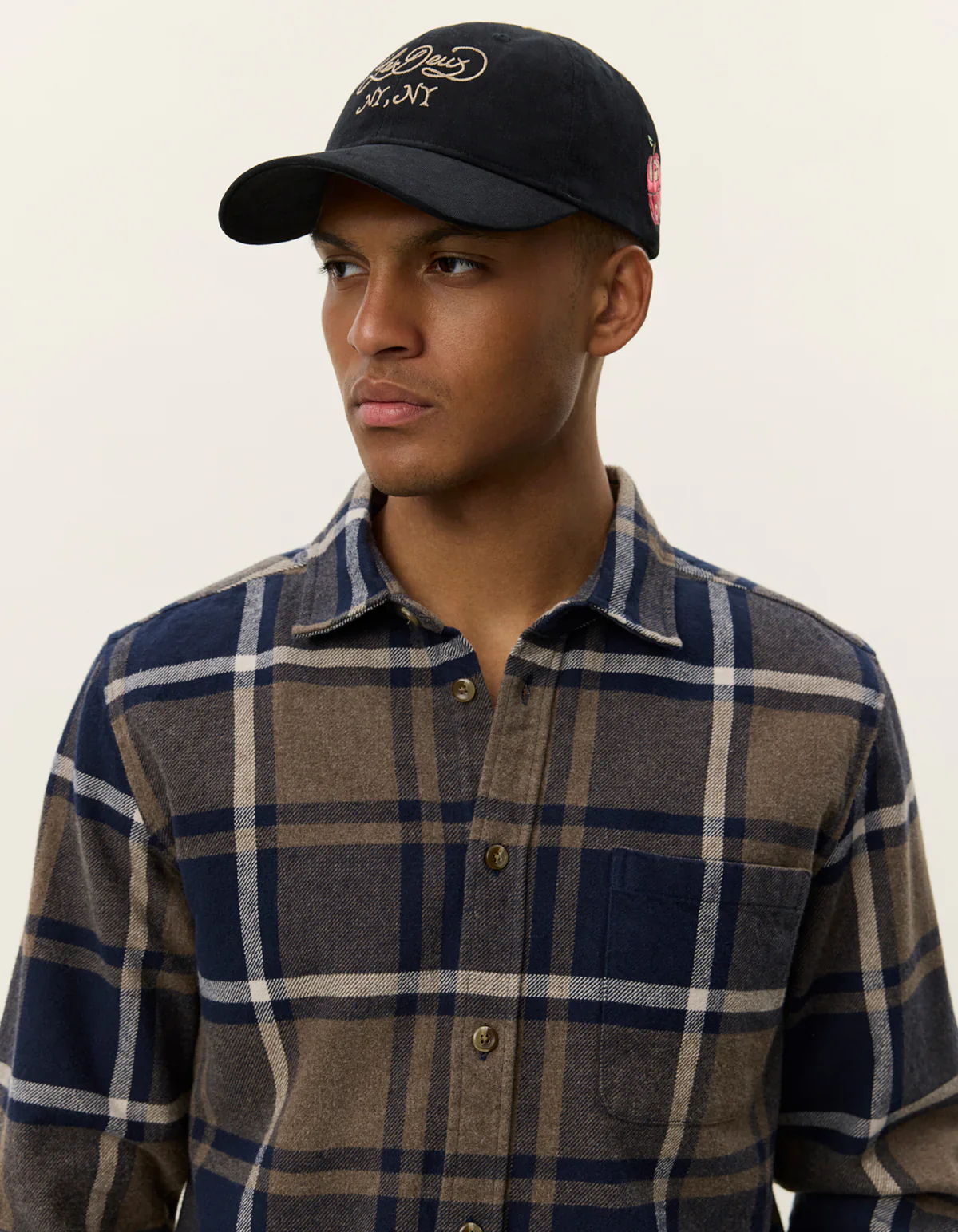 Les Deux miesten flanellipaita, JEREMY CHECK FLANNEL SHIRT Sininen Kuosi - Image 4