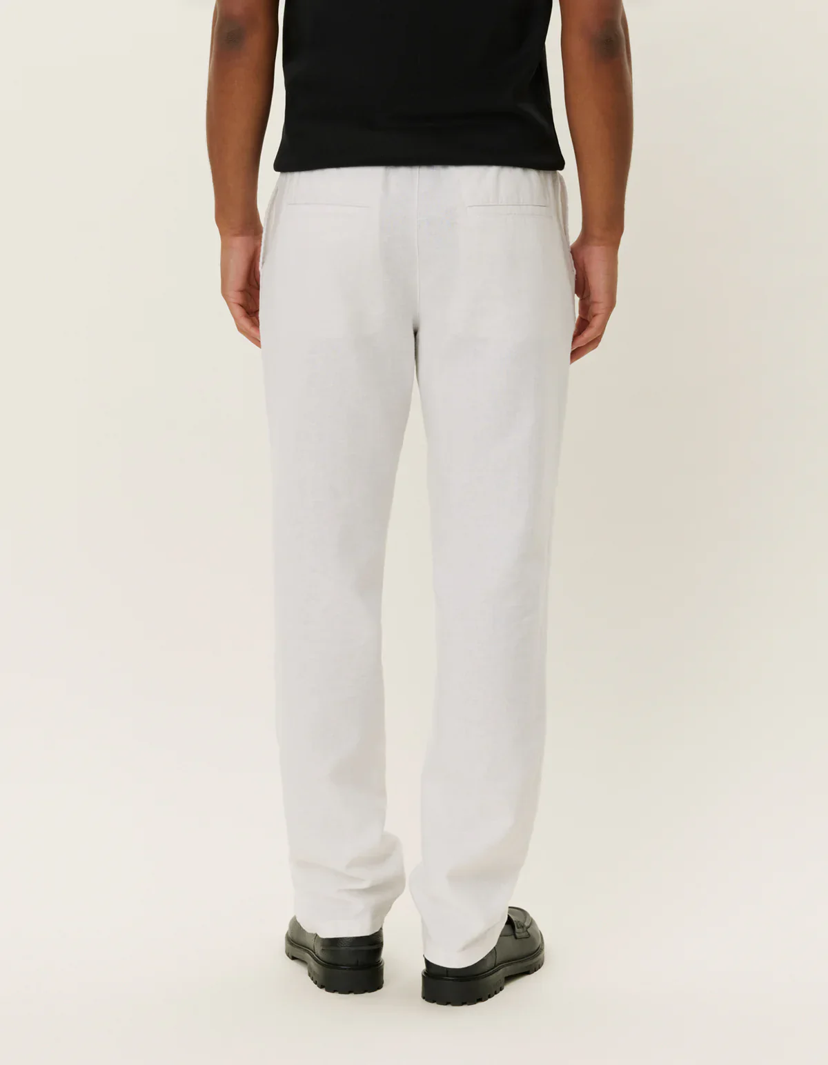 Les Deux miesten housut, PATRICK LINEN PANTS Valkoinen - Image 3
