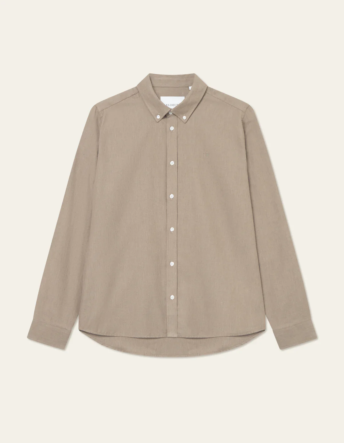 Les Deux miesten kauluspaita, DESERT REG SHIRT Harmaanruskea - Image 2