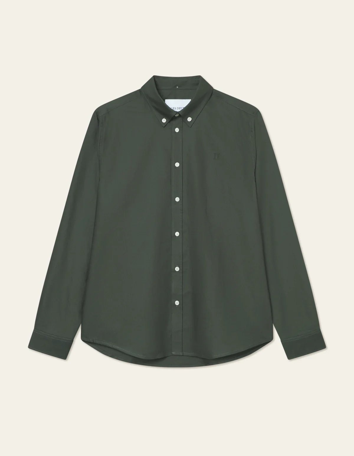 Les Deux miesten kauluspaita, KONRAD OXFORD SHIRT Tummanvihreä - Image 2