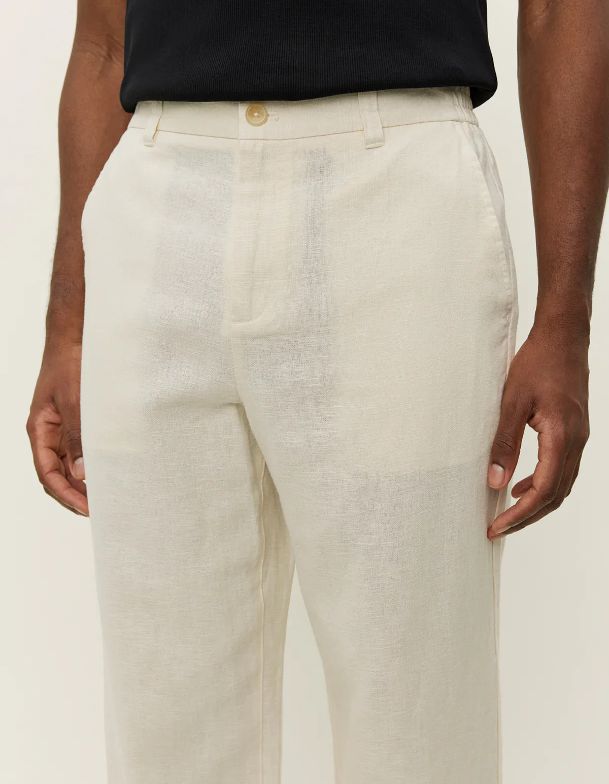 Les Deux miesten kesähousut Pino Linen Pant, beige - Image 4