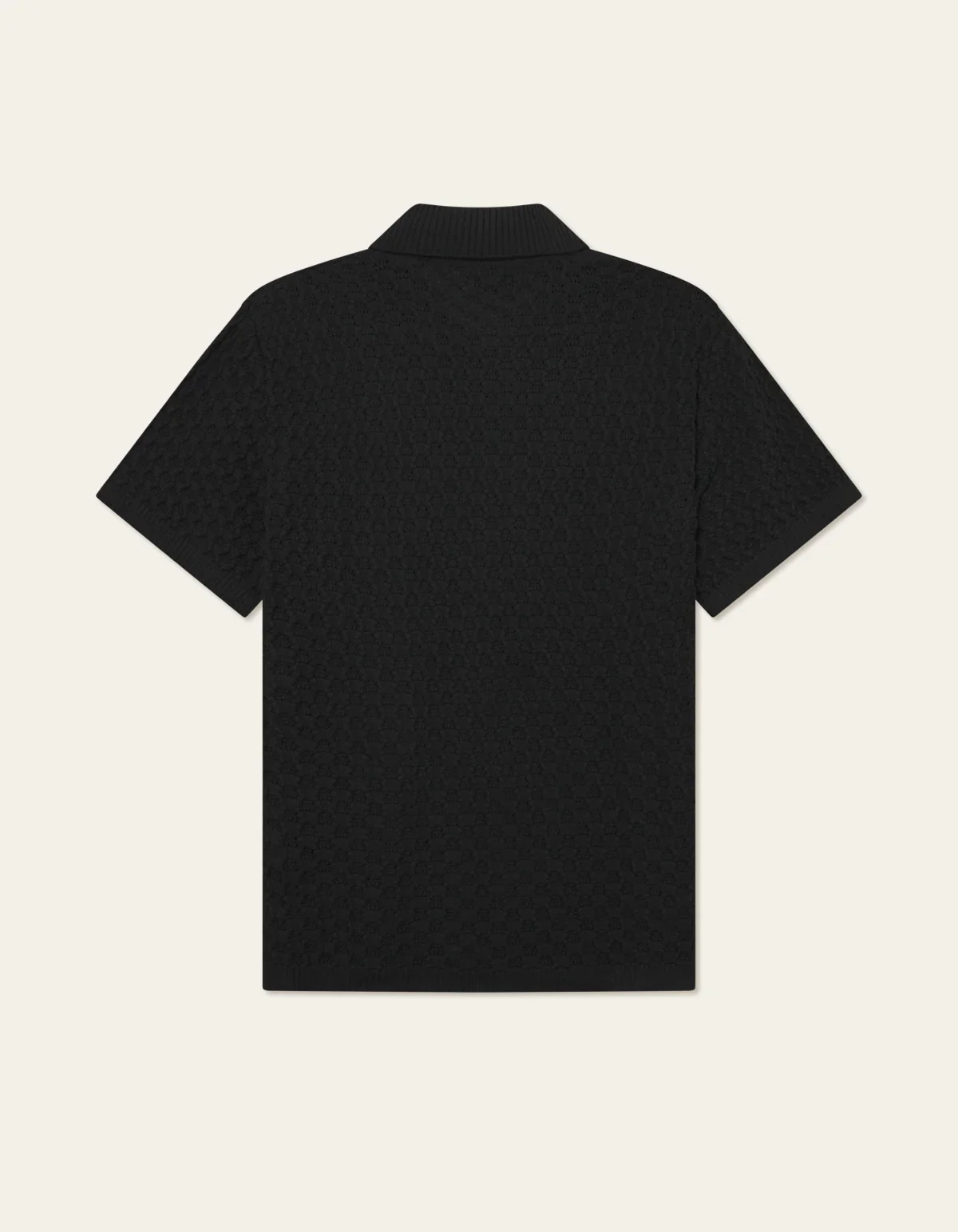Les Deux miesten lyhythihainen neulepusero Gespertus SS Knit Shirt, musta - Image 2
