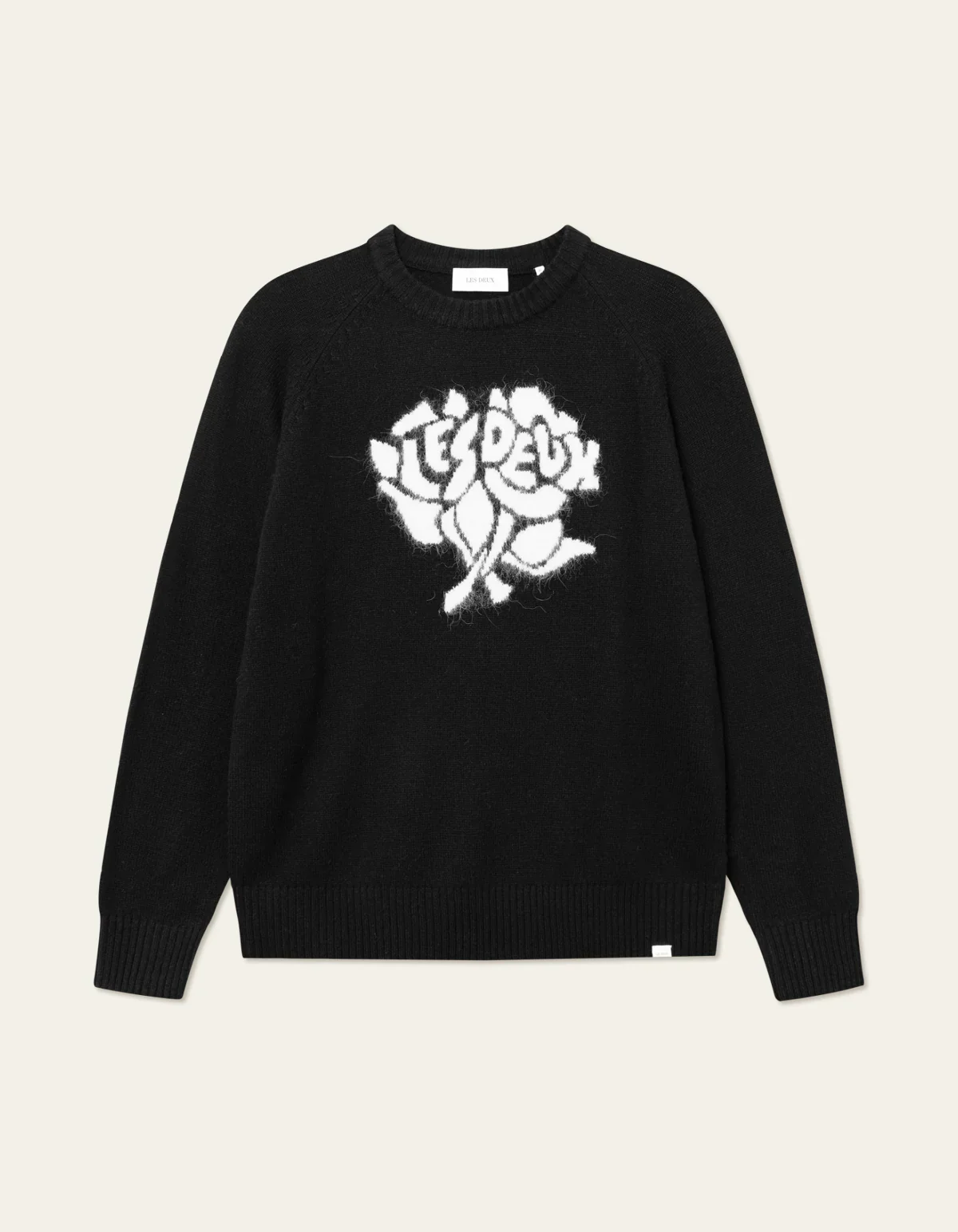 Les Deux miesten neule, FELIPE KNIT Musta - Image 2