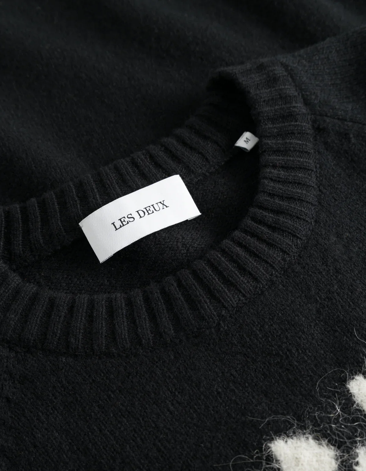 Les Deux miesten neule, FELIPE KNIT Musta - Image 3