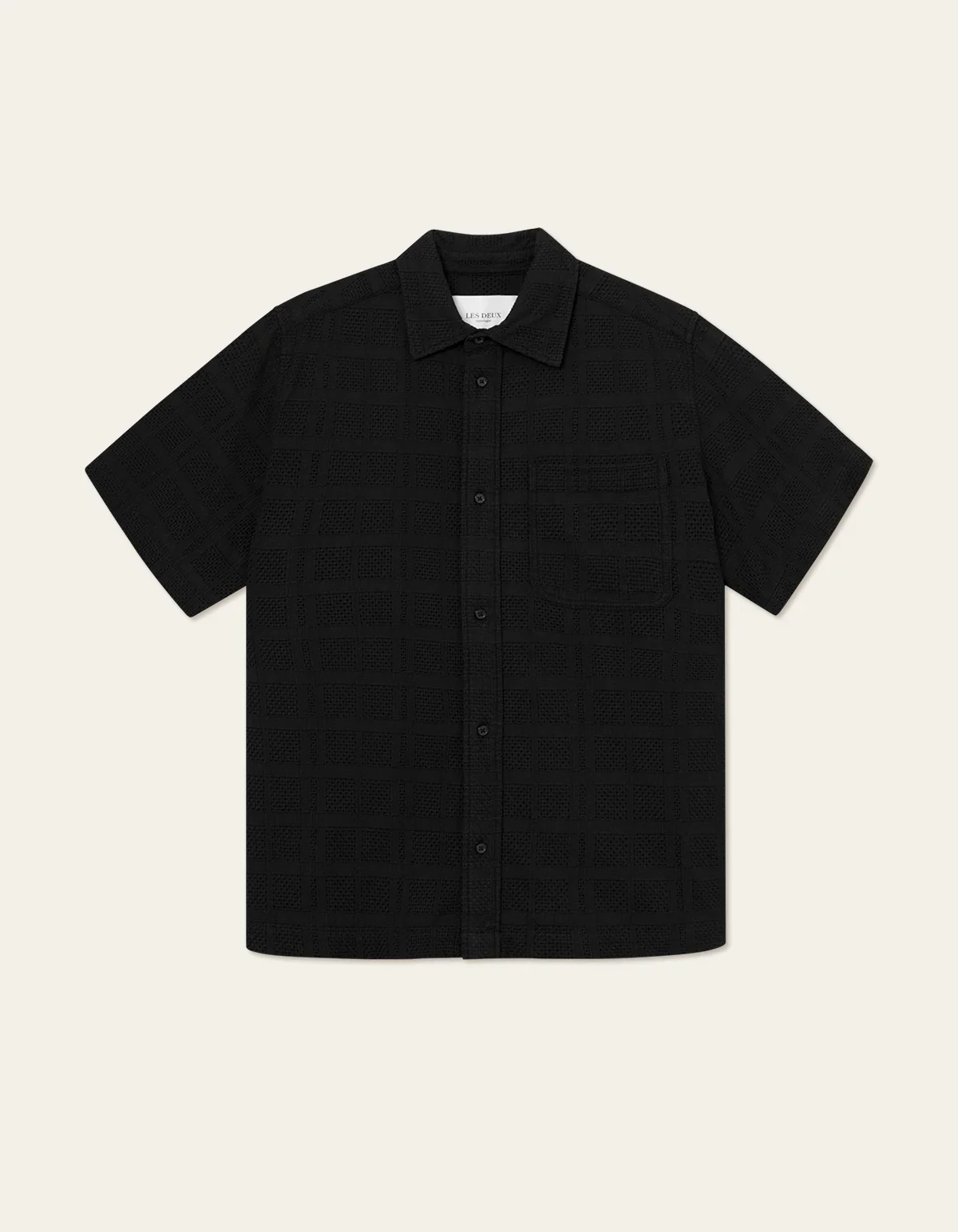 Les Deux Miesten Paita, CHARLIE SS SHIRT Musta - Image 2