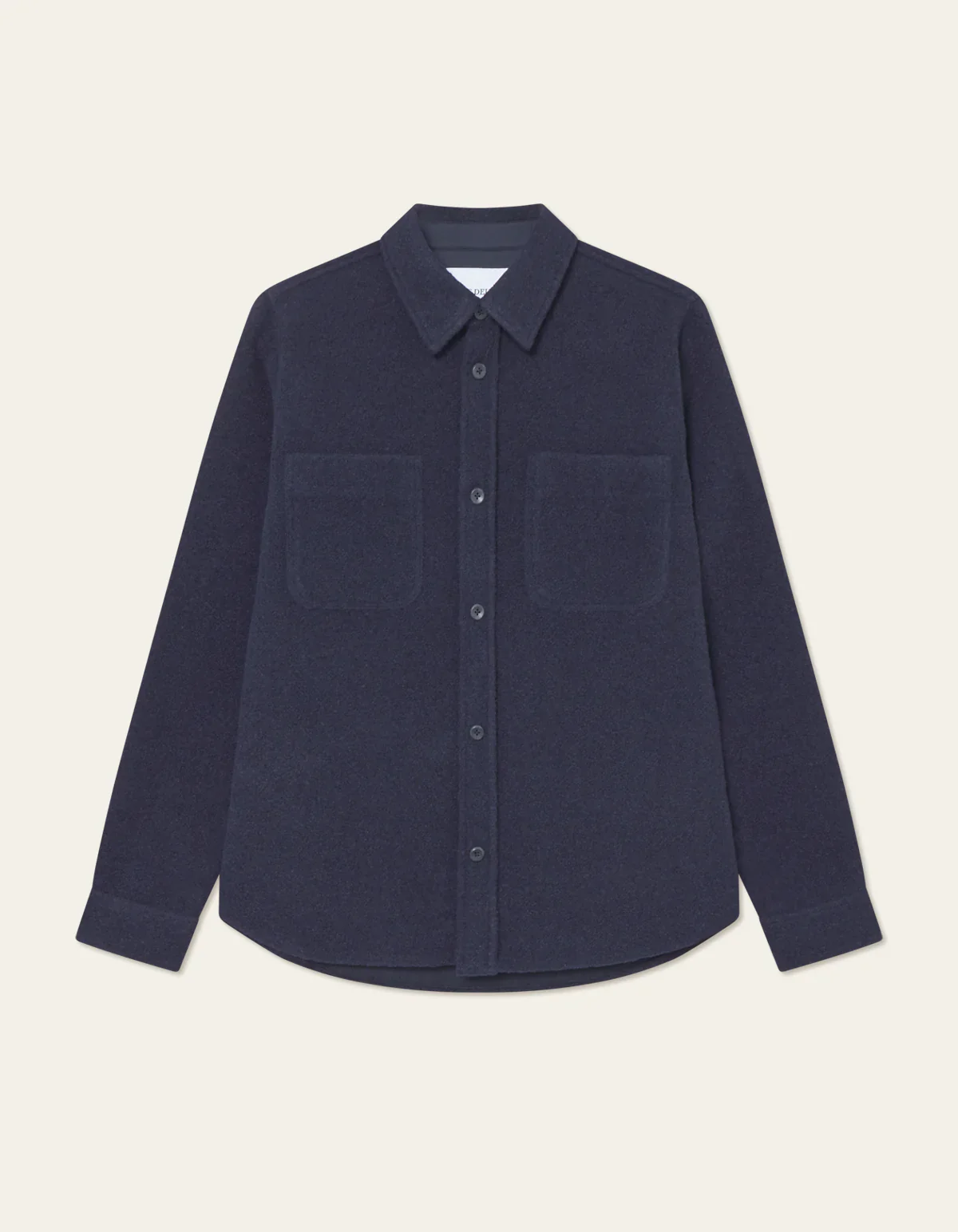 Les Deux miesten paitatakki, LENNON BOUCLE OVERSHIRT Tummansininen - Image 2
