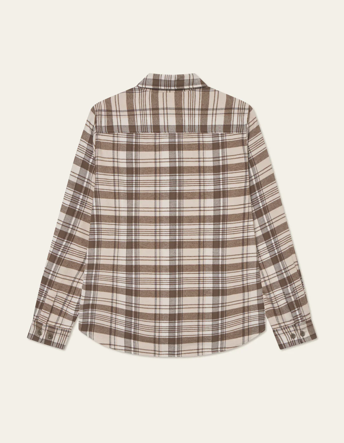 Les Deux miesten paitatakki, LENNON CHECK OVERSHIRT Ruskea Kuosillinen - Image 2