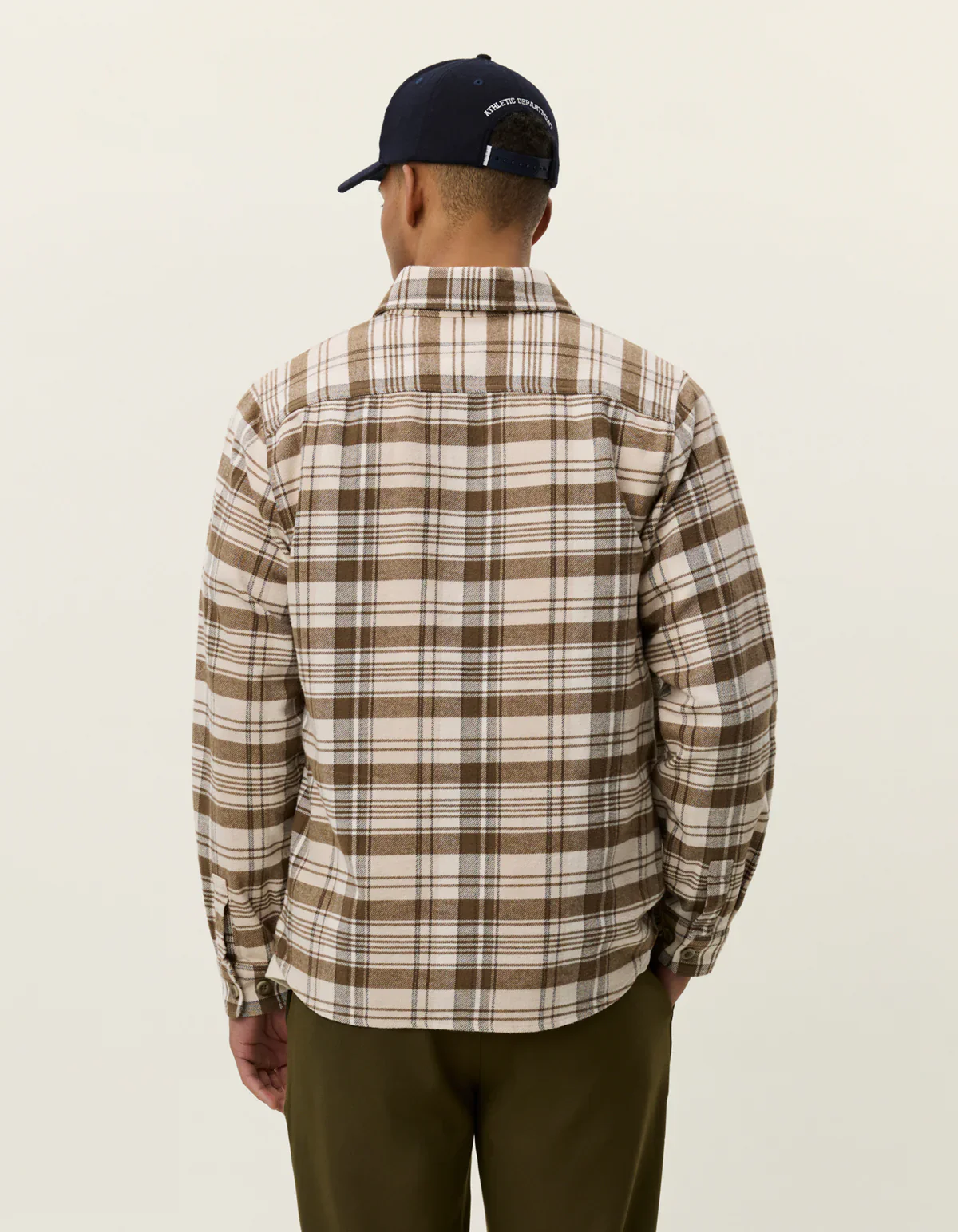 Les Deux miesten paitatakki, LENNON CHECK OVERSHIRT Ruskea Kuosillinen - Image 3
