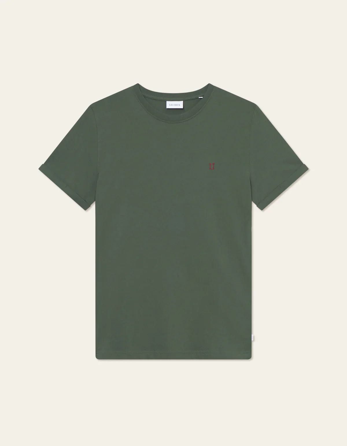 Les Deux miesten t-paita, NORREGAARD CONTRAST T-SHIRT Tummanvihreä