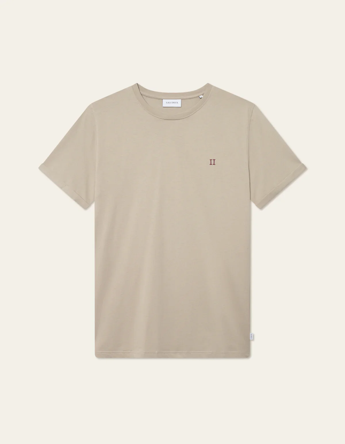 Les Deux miesten t-paita, NORREGAARD CONTRAST T-SHIRT Hiekka
