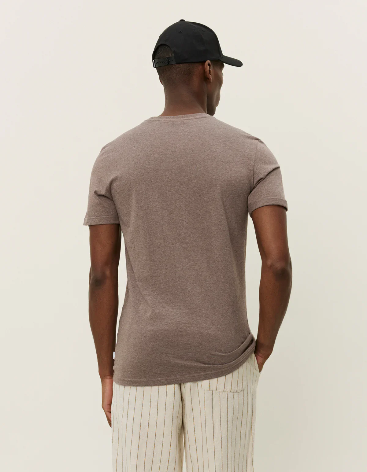 Les Deux miesten t-paita, NORREGAARD CONTRAST T-SHIRT Keskiruskea - Image 3