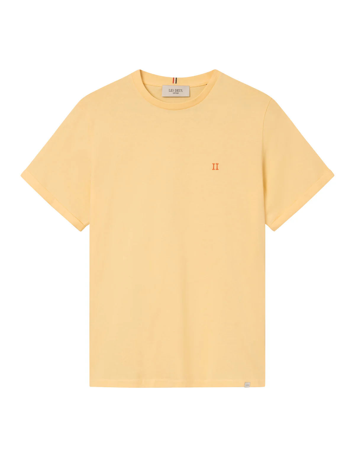 LES DEUX MIESTEN T-PAITA NORREGAARD T-SHIRT Keltainen