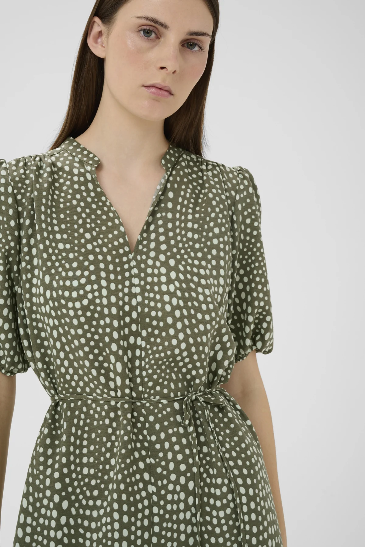 Inwear mekko LibertyIW Dress, Green Faded Dot - Image 3