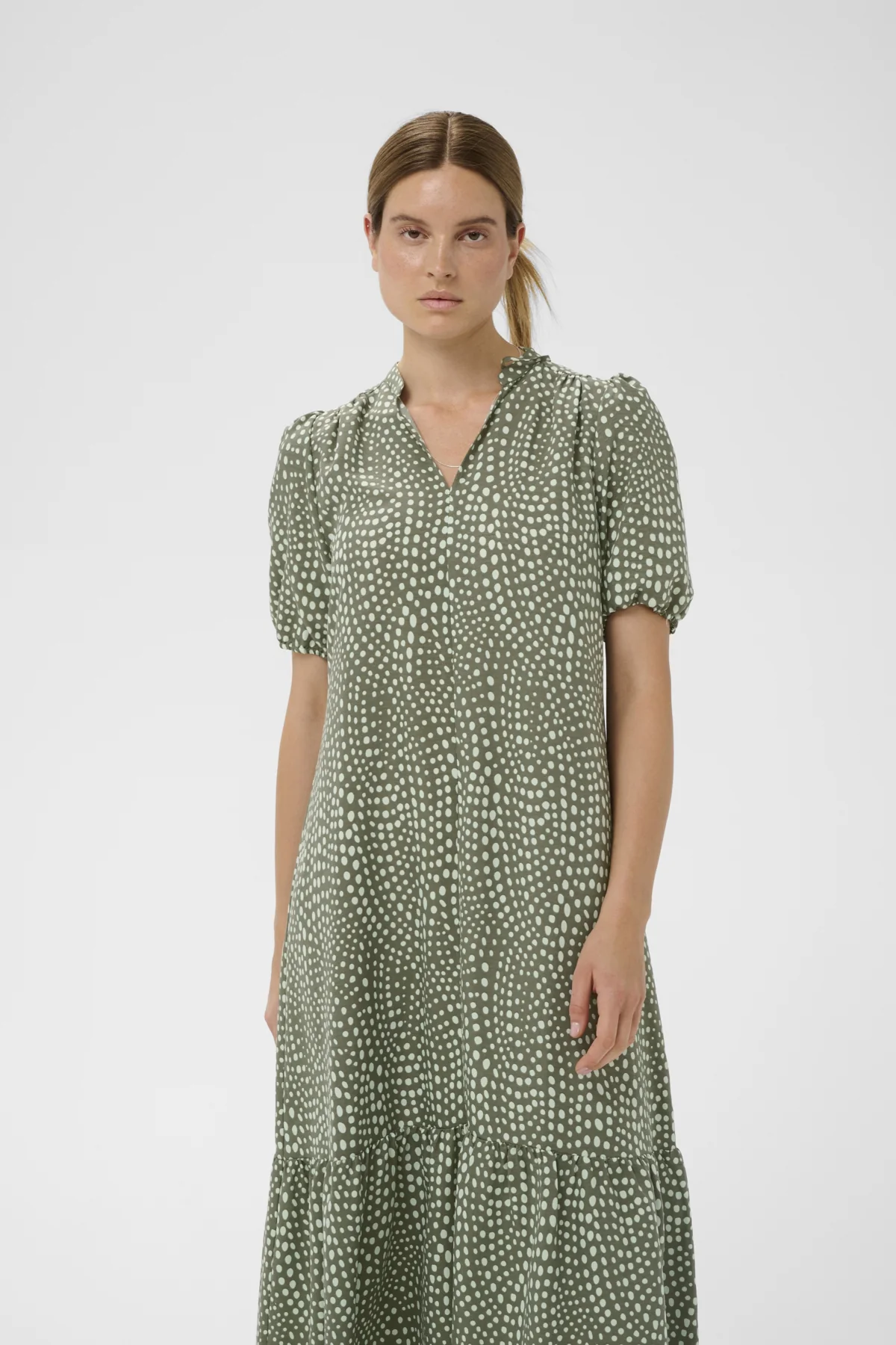 Inwear mekko LibertyIW Dress, Green Faded Dot - Image 7