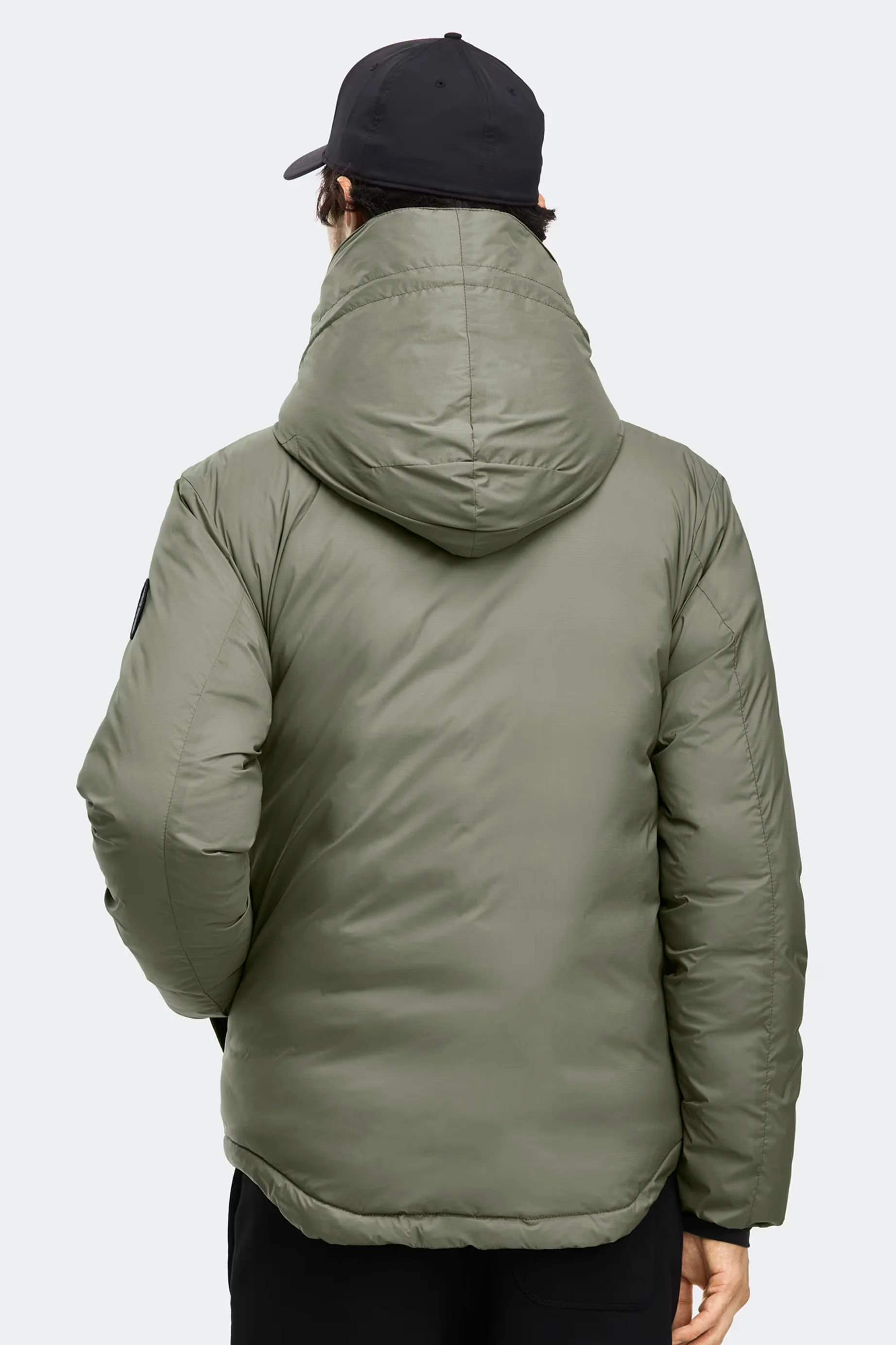 Canada Goose miesten kevytuntuvatakki LODGE HOODY - R - BLACK DISC, tummanvihreä - Image 4