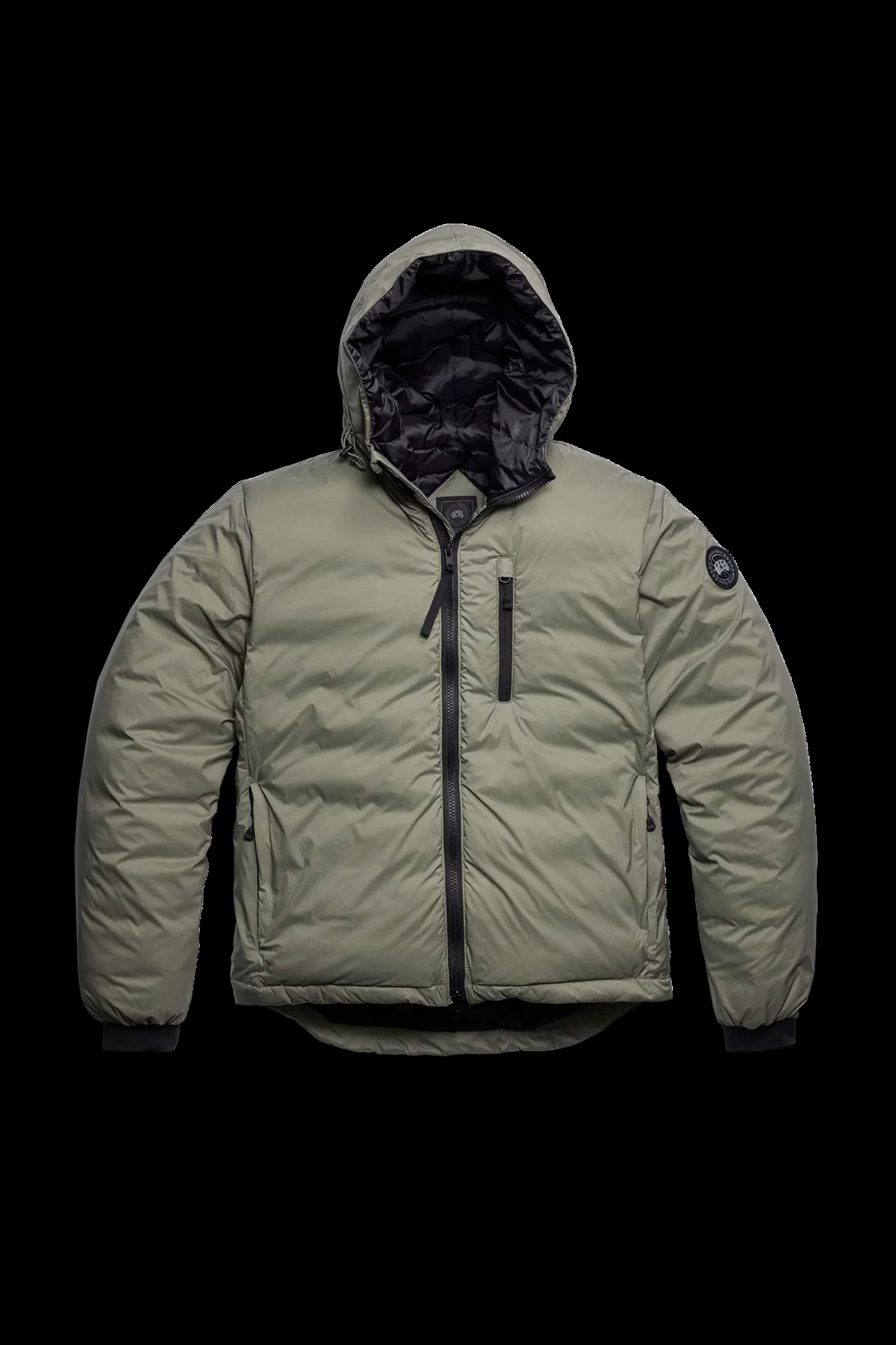 Canada Goose miesten kevytuntuvatakki LODGE HOODY - R - BLACK DISC, tummanvihreä - Image 5