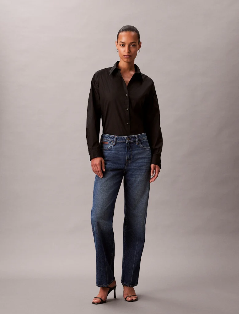 Calvin Klein Jeans Logo Perfect Button Down Shirt, musta - Image 3