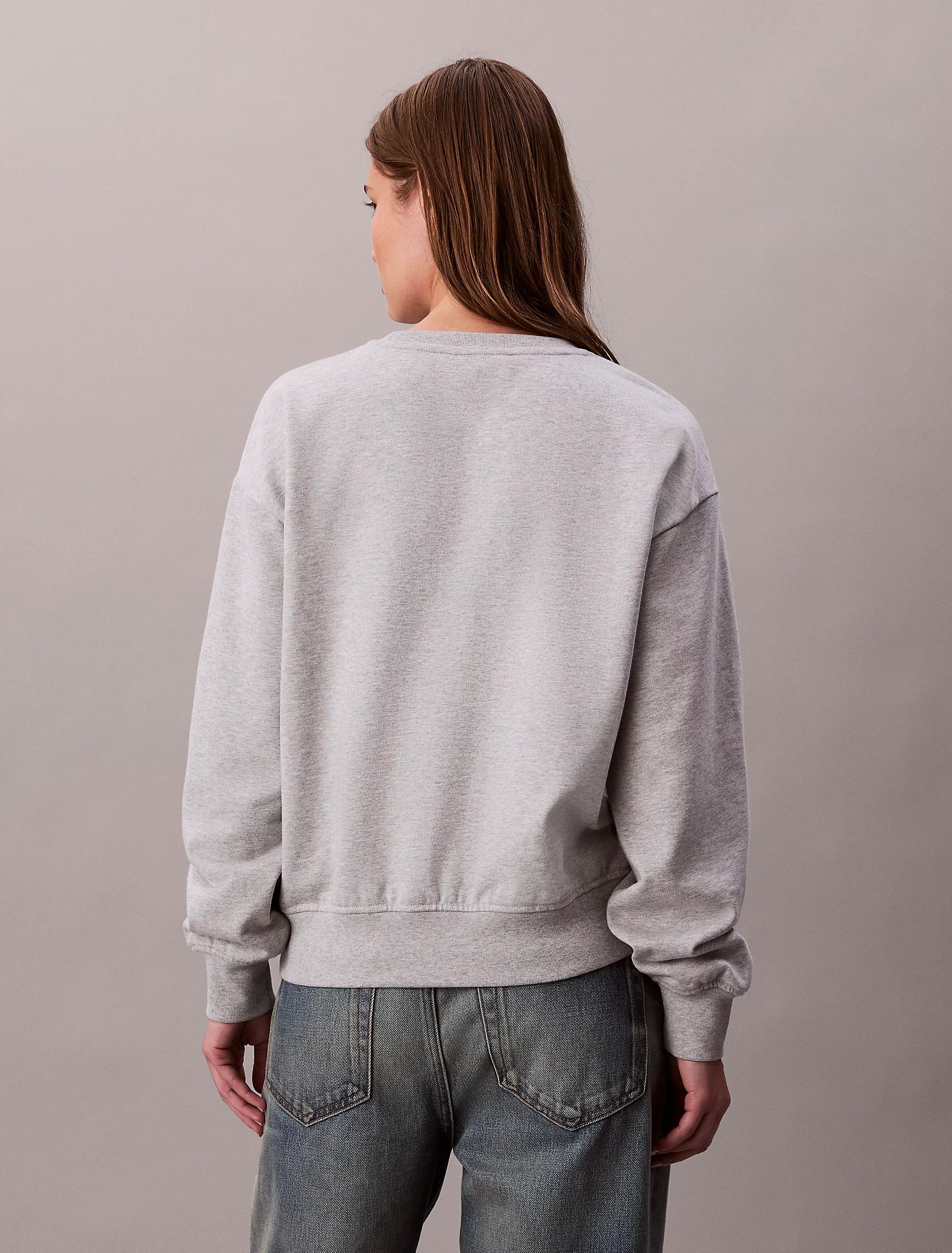 Calvin Klein Jeans naisten collegepaidat LS Archive Logo French Terry, harmaa - Image 5
