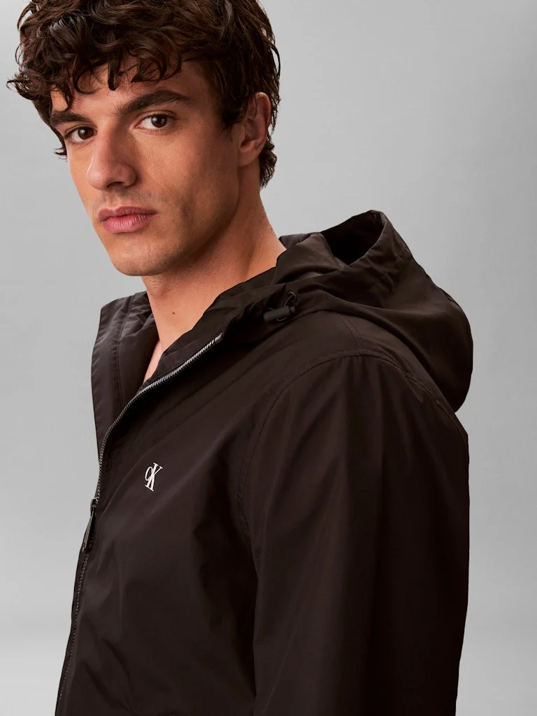 Calvin Klein Jeans miesten takki LS Hooded Nylon Harrington, musta - Image 4