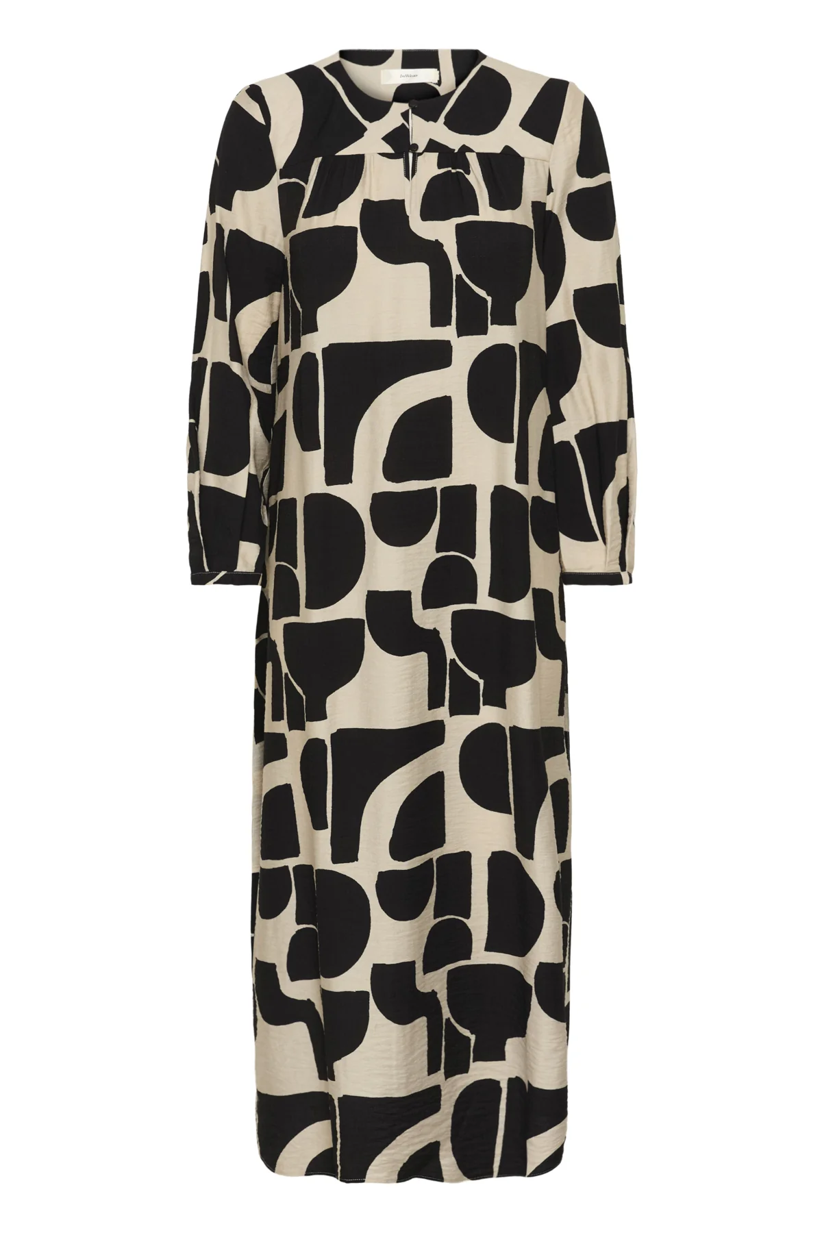 Inwear mekko LYNNIW Belted Dress, musta kuosillinen - Image 3