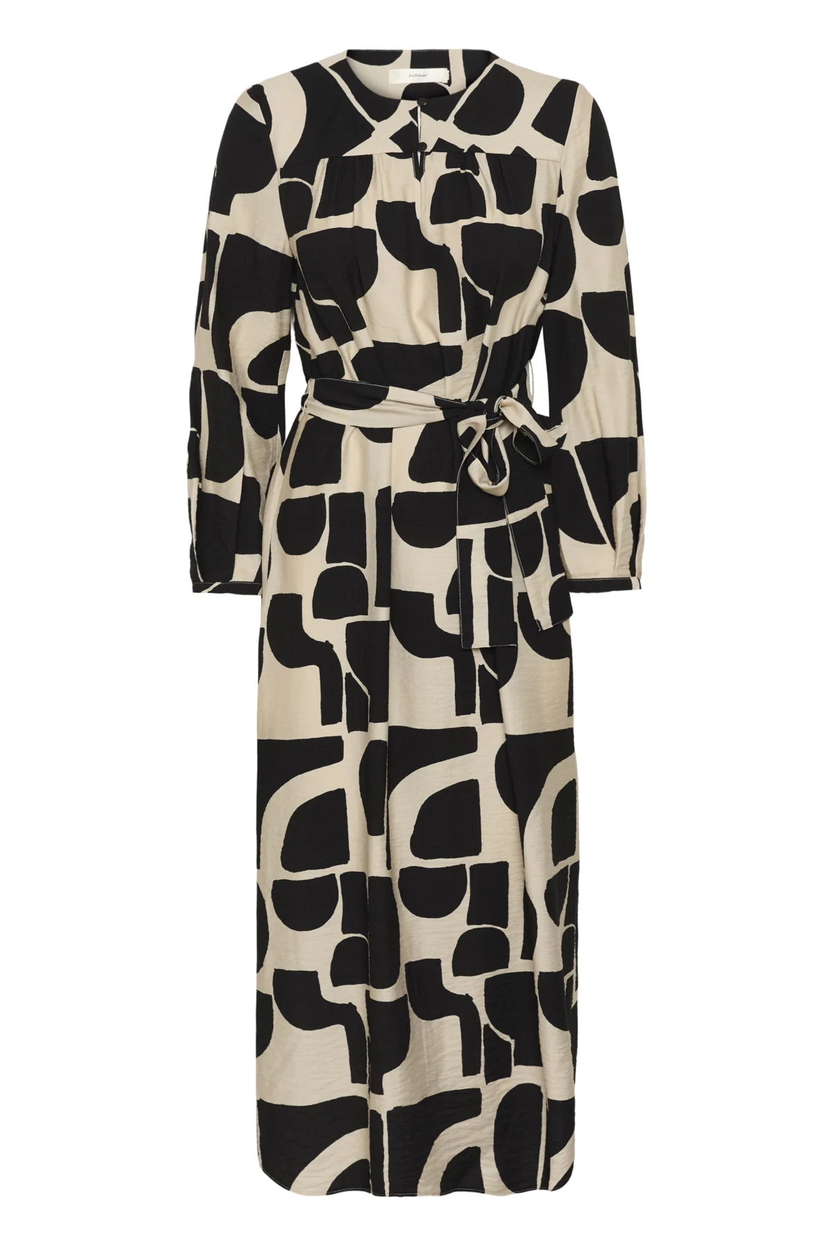 Inwear mekko LYNNIW Belted Dress, musta kuosillinen - Image 5