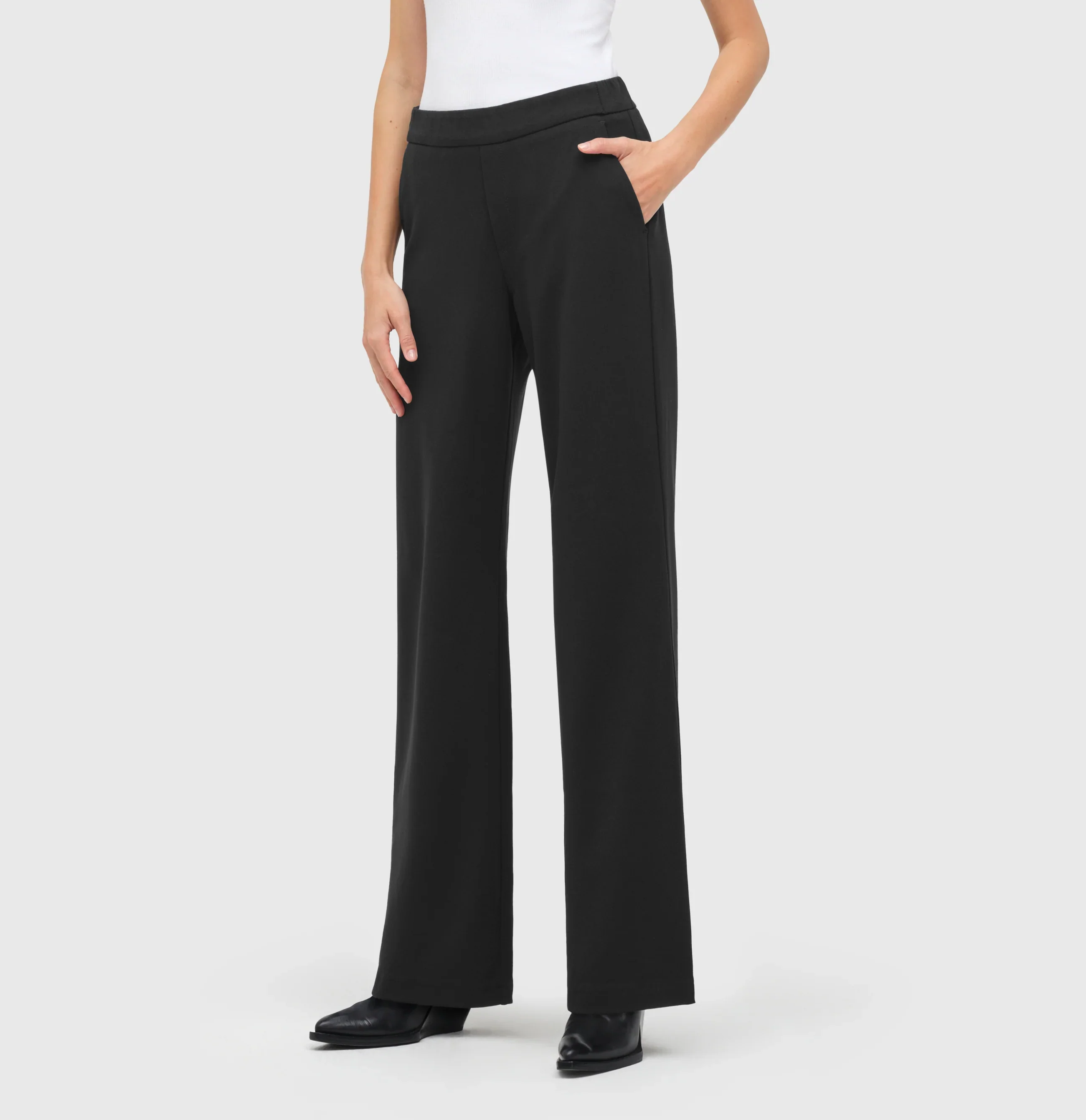 Mac naisten housut Chiara Long Pant, musta - Image 3