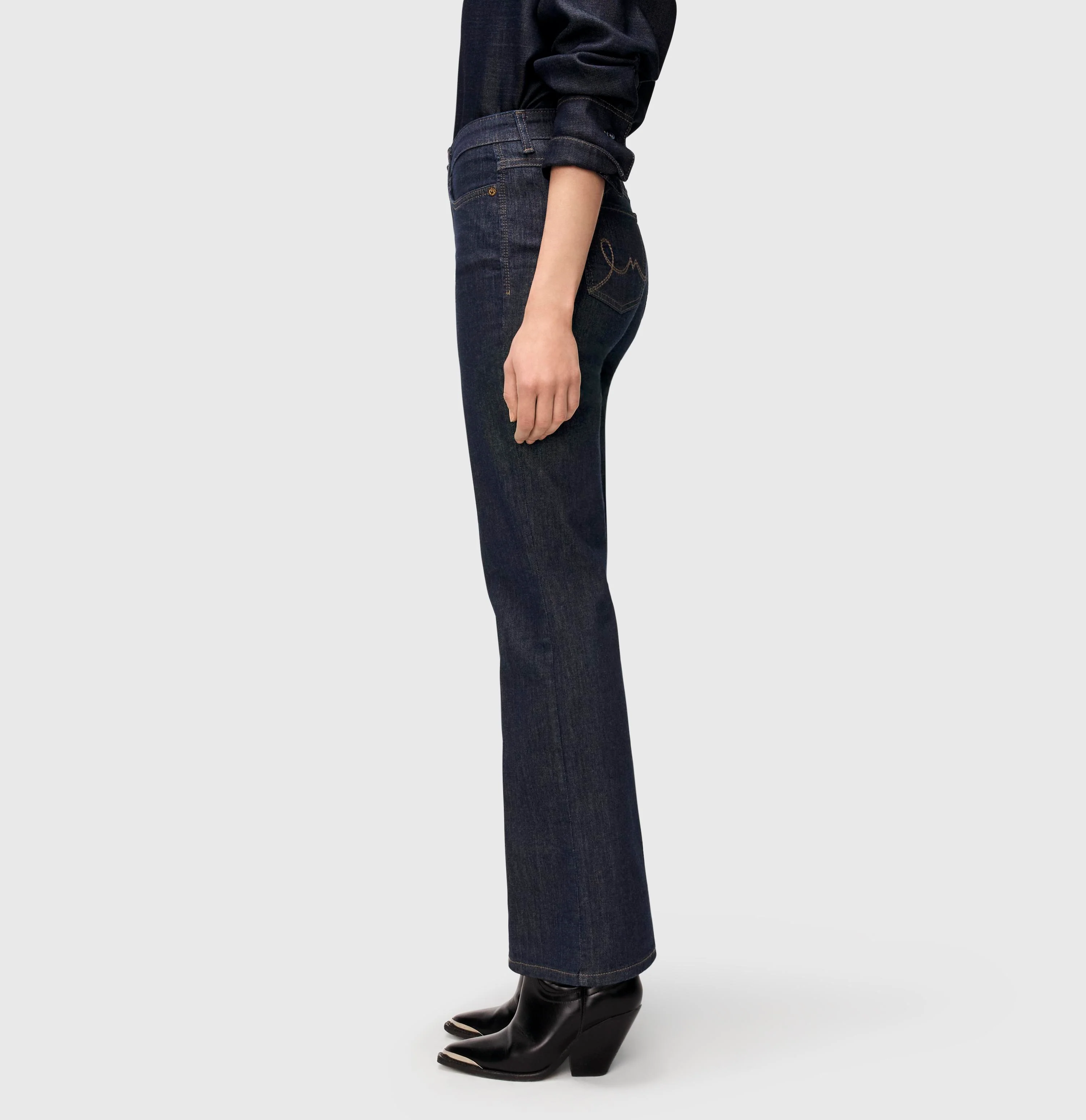 Mac naisten farkut, LAURA STRETCH DENIM Indigo - Image 4