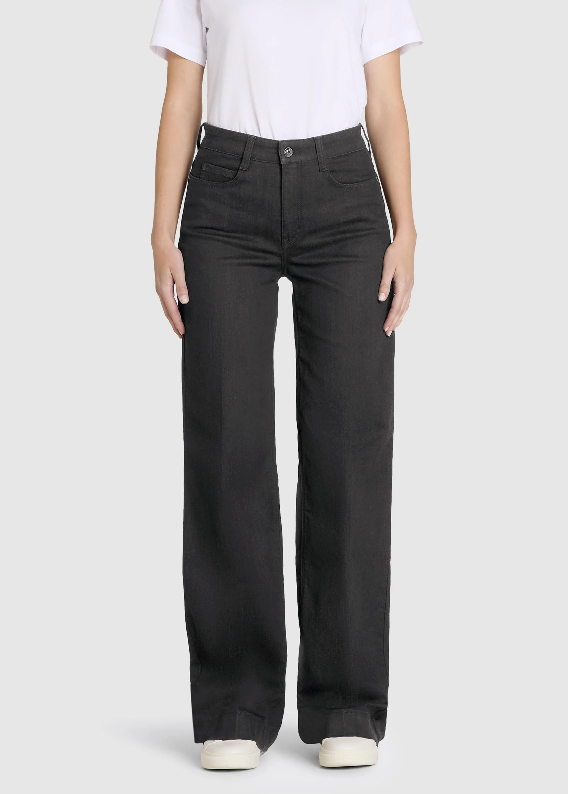 Mac naisten farkut Wide Stretch, musta