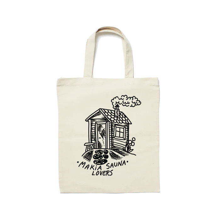 Makia kangaskassi, SAUNA TOTE BAG Luonnonvalkoinen