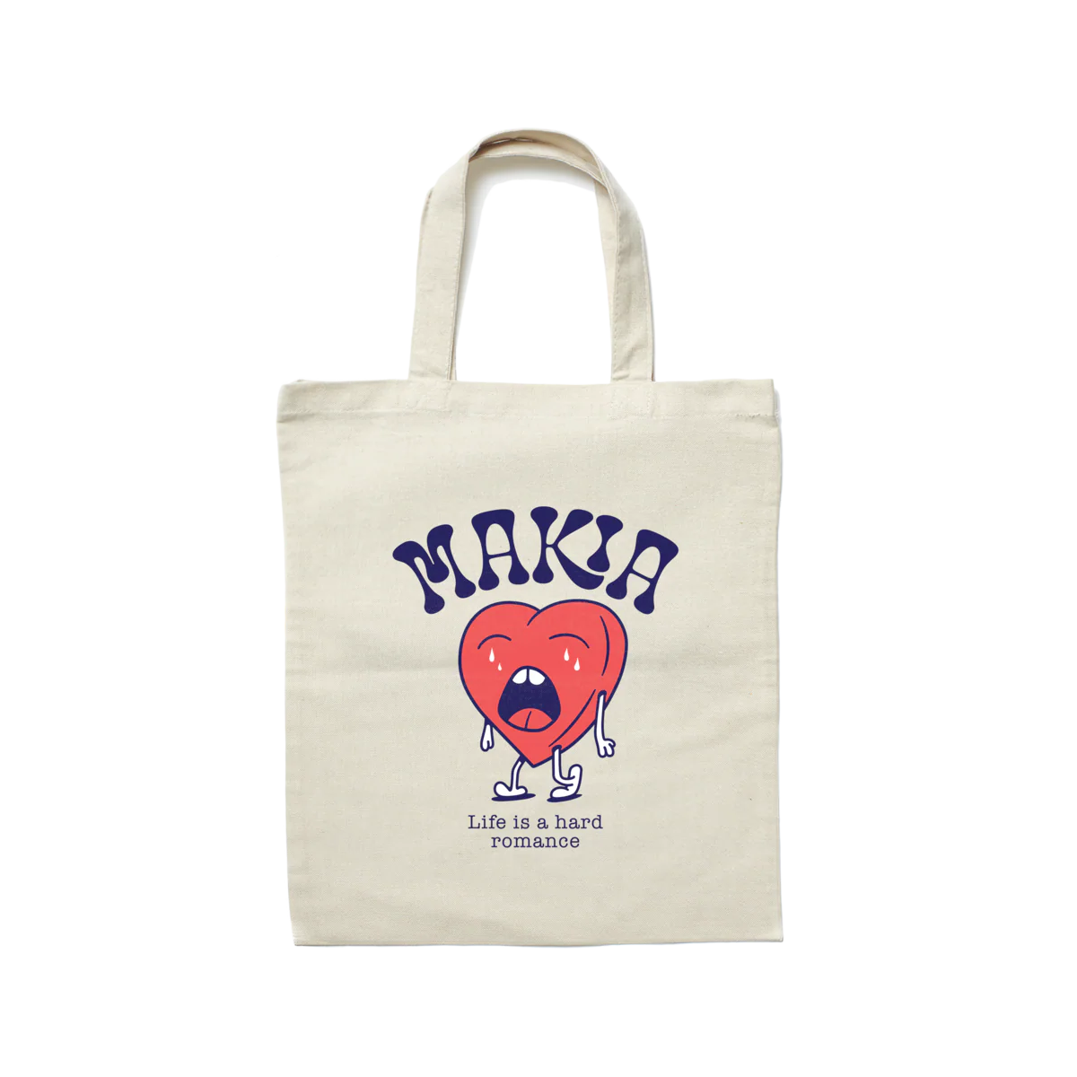 Makia kassi, HEARTACHE TOTE BAG Luonnonvalkoinen