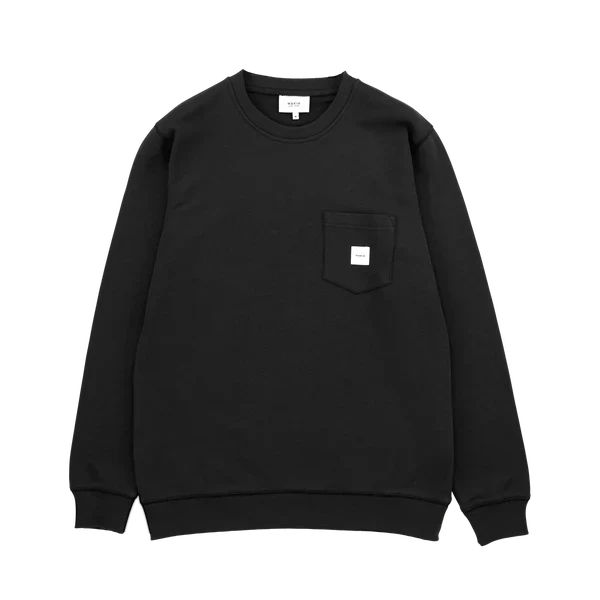 Makia Miesten Collegepaita SQUARE POCKET Musta
