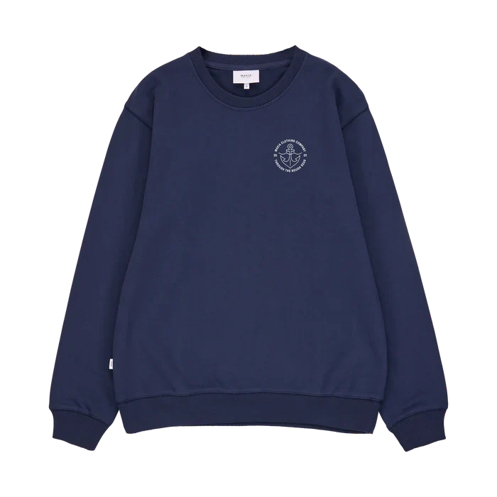 Makia miesten collegepusero, HOOK SWEATSHIRT Sininen - Image 3