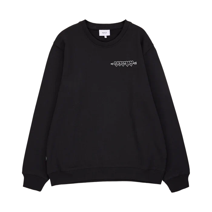 Makia miesten collegepusero, Live Sweatshirt Musta