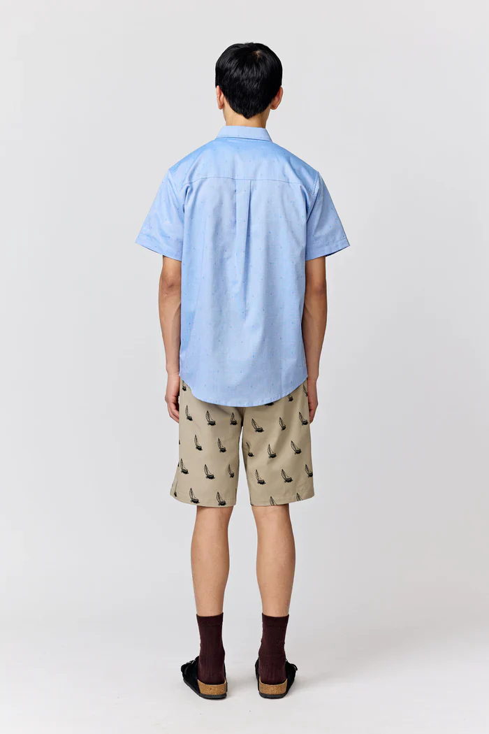 Makia miesten kauluspaita, ANCHORS SHIRT SS Keskisininen - Image 5