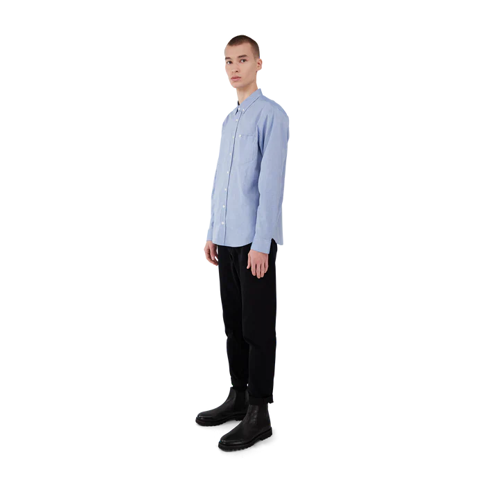 Makia Miesten Kauluspaita, Flagship Shirt Keskisininen - Image 2