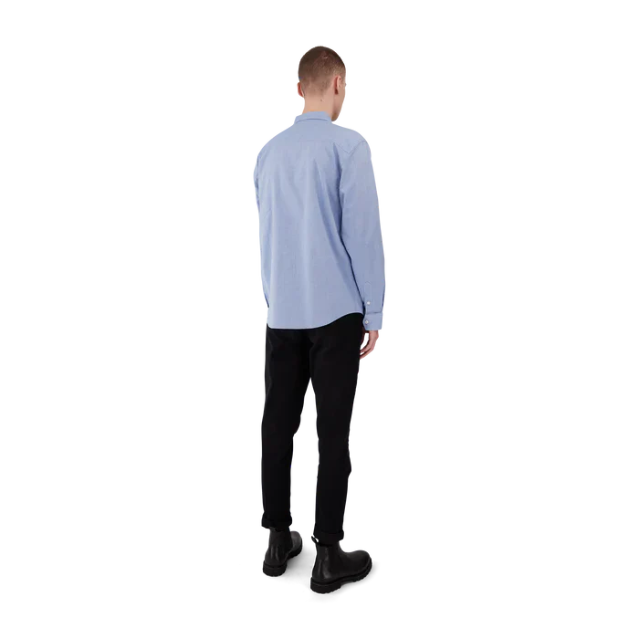 Makia Miesten Kauluspaita, Flagship Shirt Keskisininen - Image 3