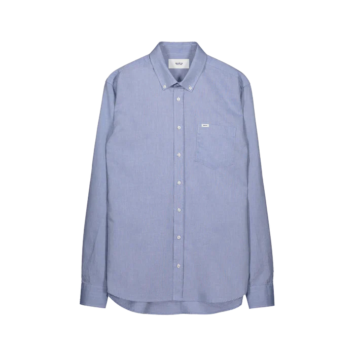 Makia Miesten Kauluspaita, Flagship Shirt Keskisininen - Image 4