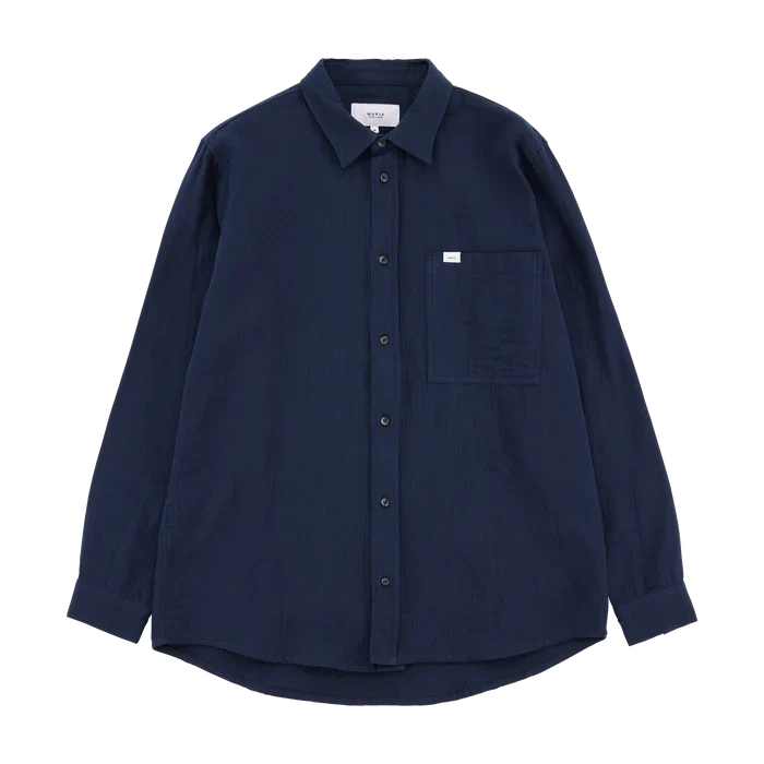Makia miesten kauluspaita, HUSK SHIRT Tummansininen - Image 3
