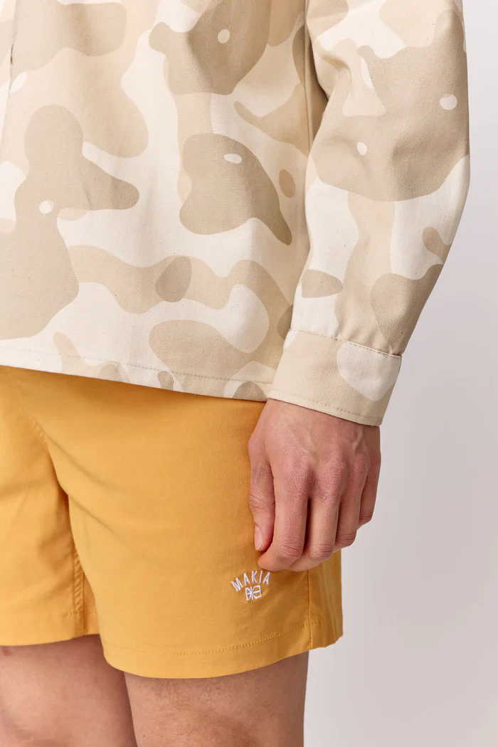 Makia miesten paitakki, OFFSHORE OVERSHIRT Ruskea Kuosillinen - Image 4