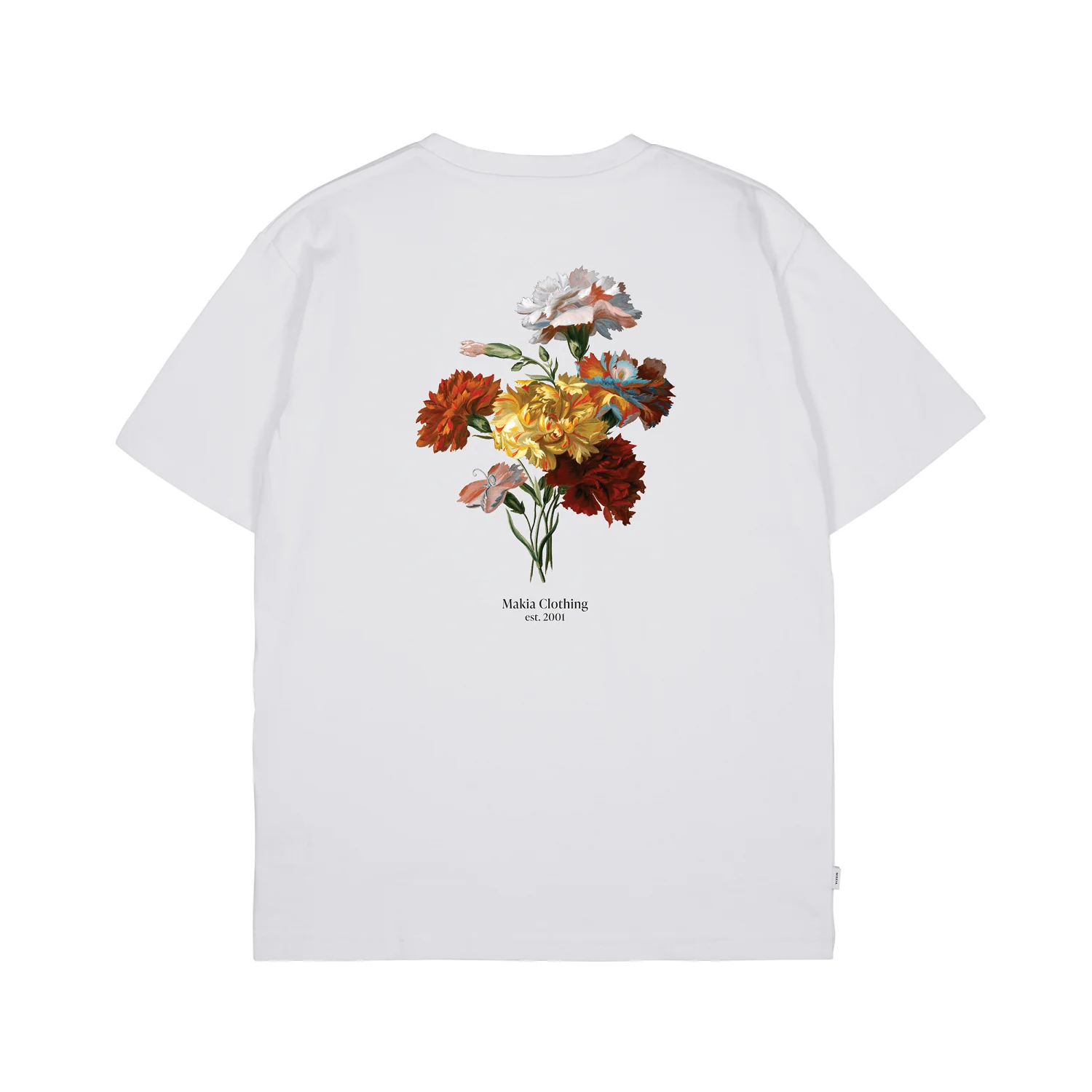 Makia miesten t-paita, FLOWER T-SHIRT RELAXED FIT Valkoinen - Image 2