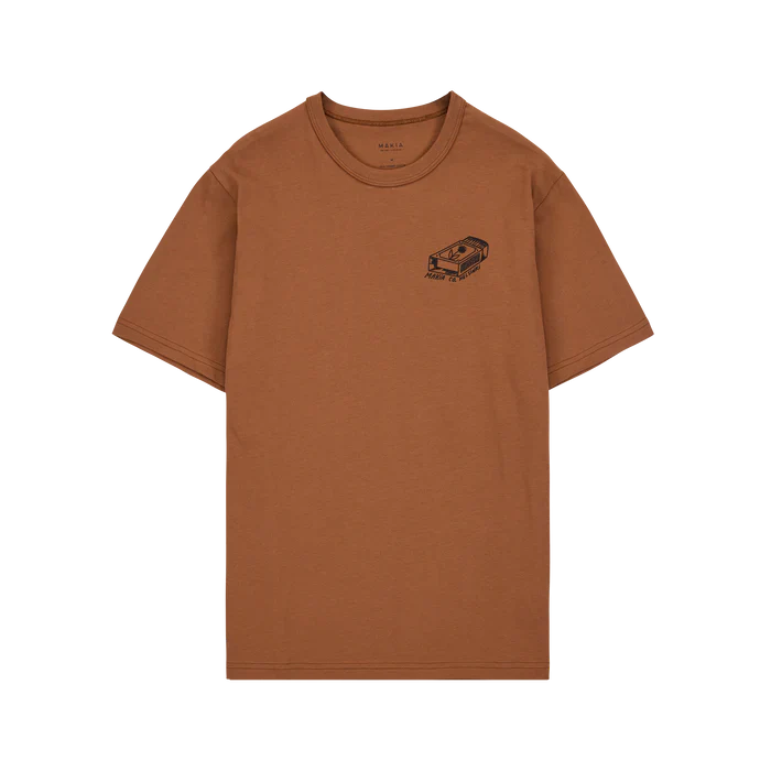 Makia miesten t-paita, Sauna T-shirt Konjakinruskea