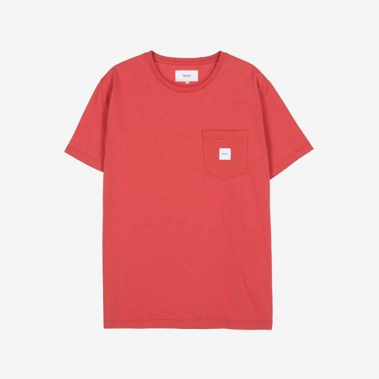 Makia Miesten T-paita, Square Pocket T-Shirt Punainen