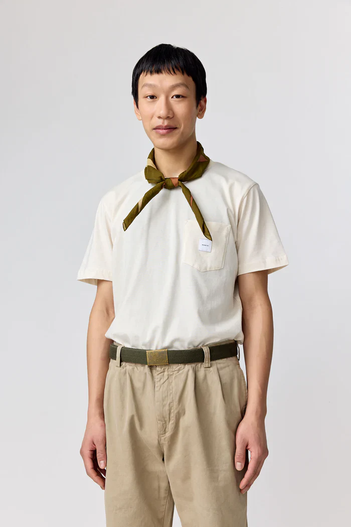 Makia Miesten T-paita, Square Pocket T-Shirt Luonnonvalkoinen - Image 2