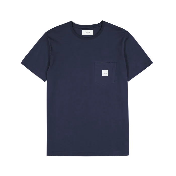 Makia Miesten T-paita, Square Pocket T-Shirt Tummansininen