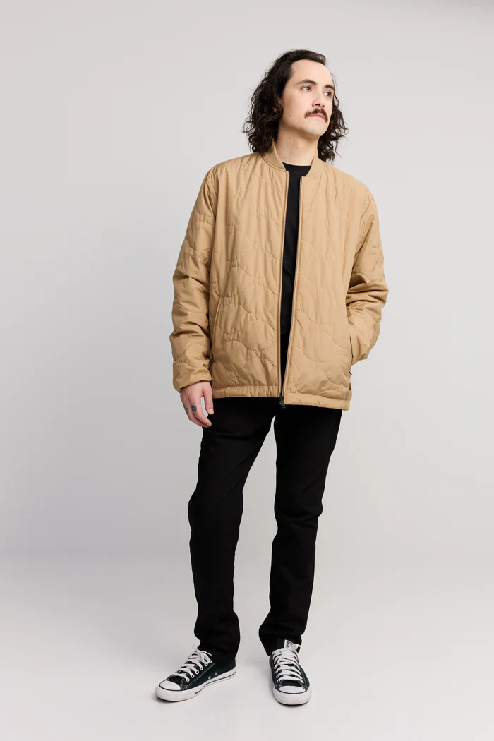 Makia miesten tikkitakki, HUSKY JACKET Beige - Image 2
