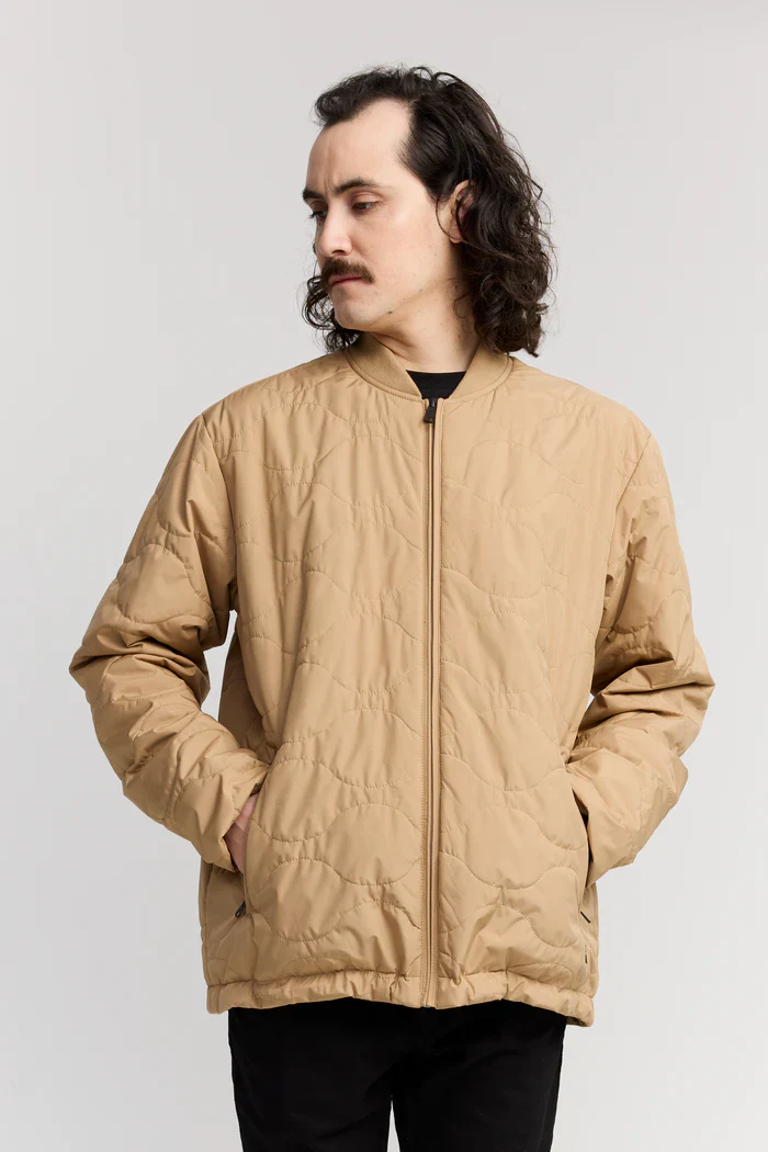 Makia miesten tikkitakki, HUSKY JACKET Beige - Image 3