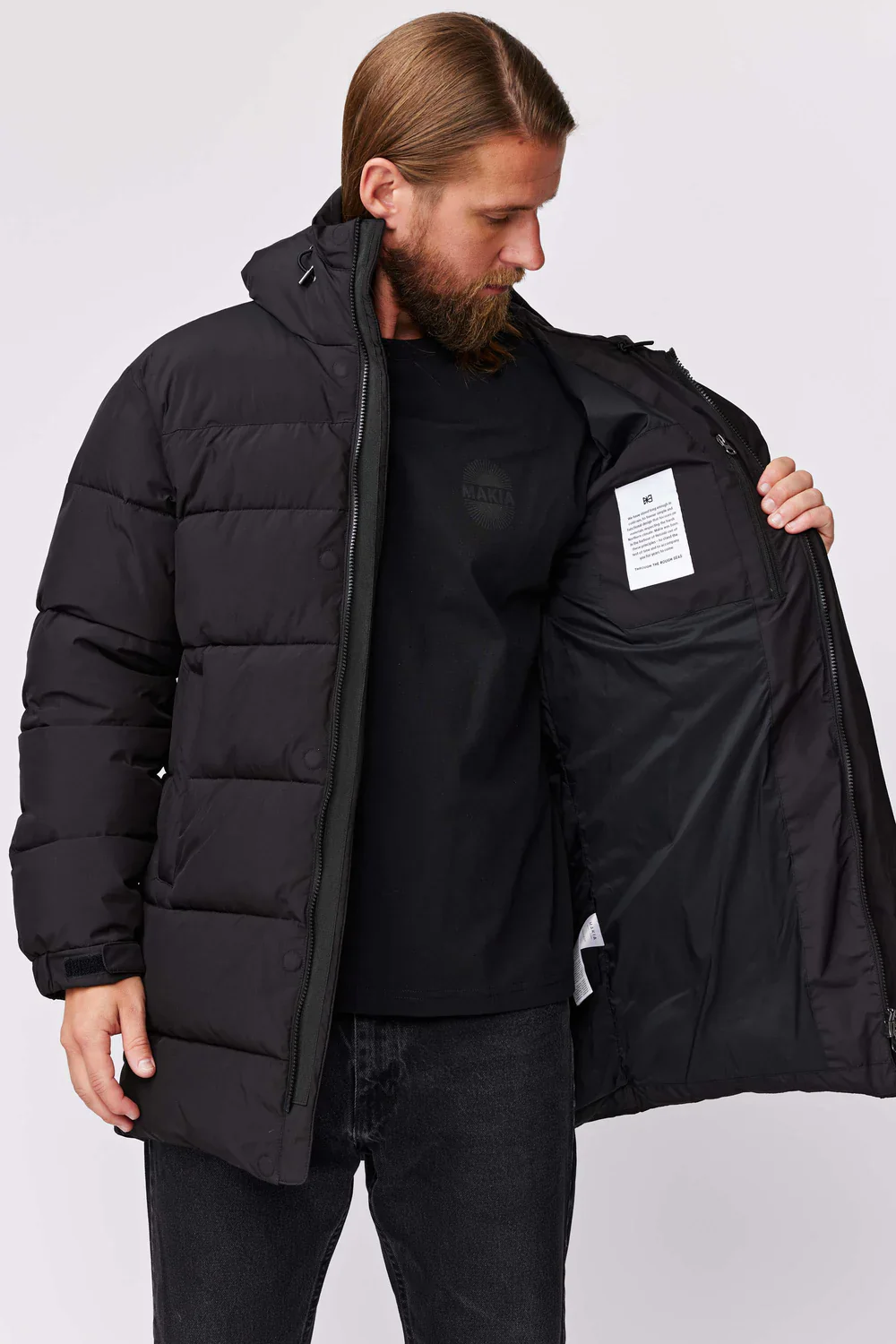 Makia Miesten Talvitakki, MILES JACKET Musta - Image 2