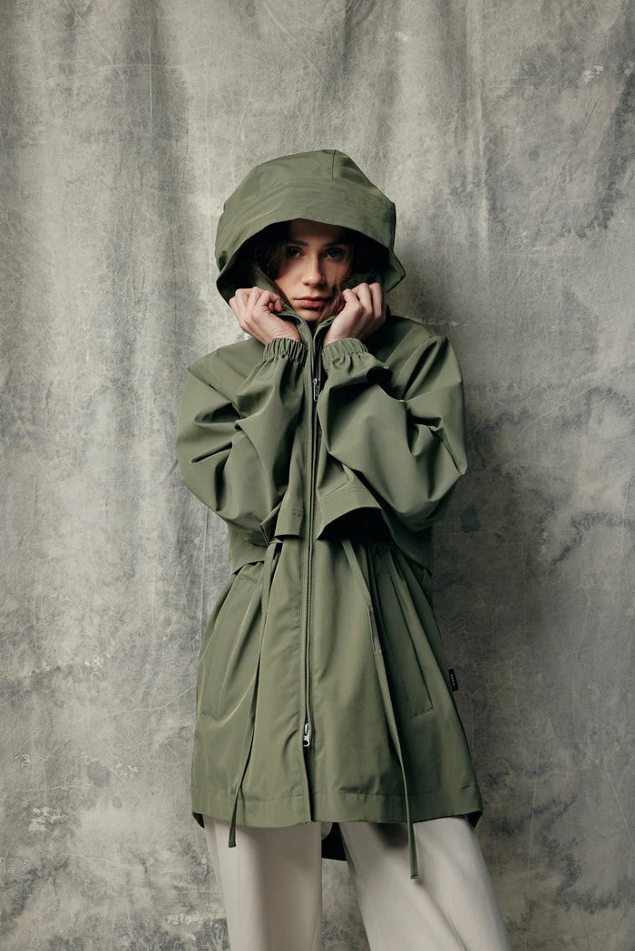 Makia Naisten Takki, KIA COAT Khaki - Image 3