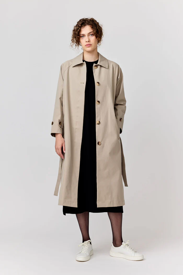 Makia naisten trenssi Olivia Trench, vaalea beige
